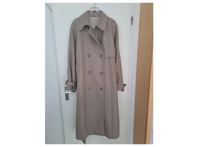 & Other Stories Trench Coat Beige de Mezcla de Lana - vista 4