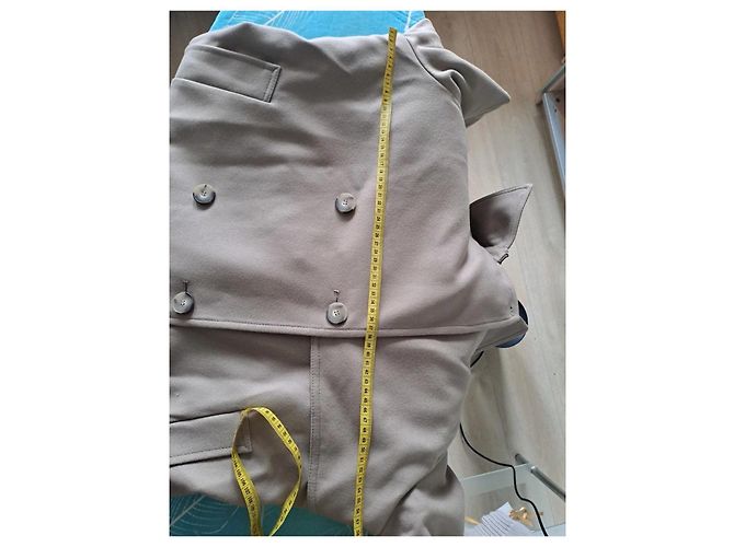 & Other Stories Trench Coat Beige de Mezcla de Lana - vista 6