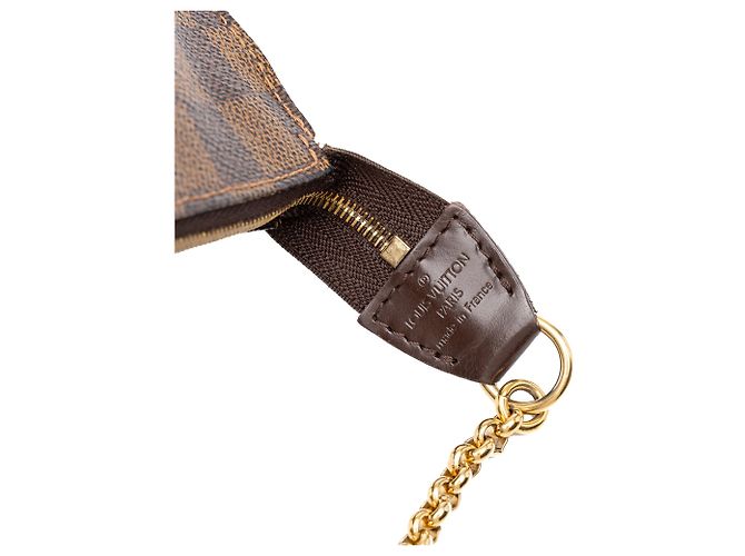 Bolsa Louis Vuitton Damier Ebene Eva castanha Marrom - vista 5
