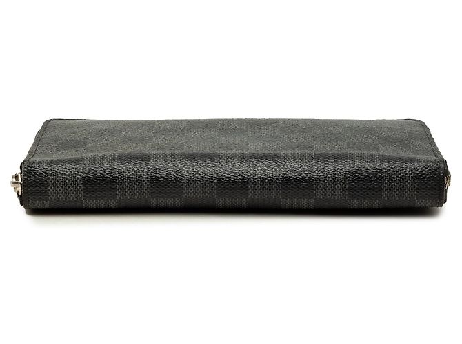 Black Louis Vuitton Damier Graphite Zippy Organizer Wallet Long Wallets - view 3