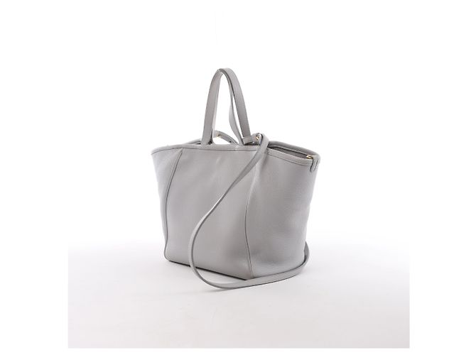 Céline Bolsa de mão 2Way CELINE Folded Cabas Small Tote em cinza claro - vista 3