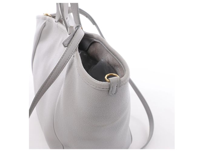 Céline Bolsa de mão 2Way CELINE Folded Cabas Small Tote em cinza claro - vista 4