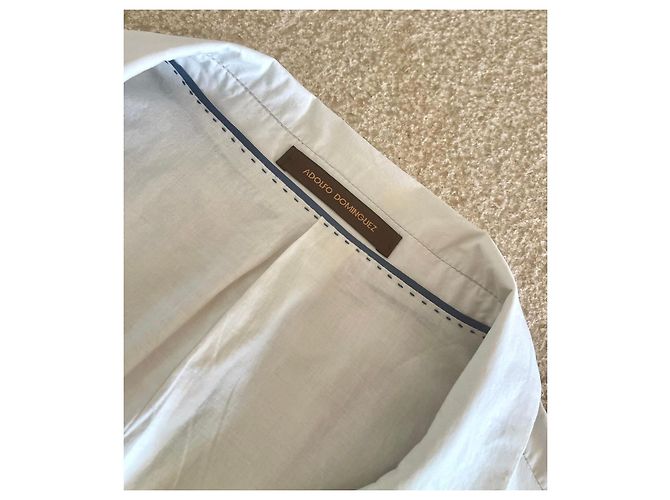 Giacca Adolfo Dominguez Beige in Cotone e Lyocell Grigio - vista 5