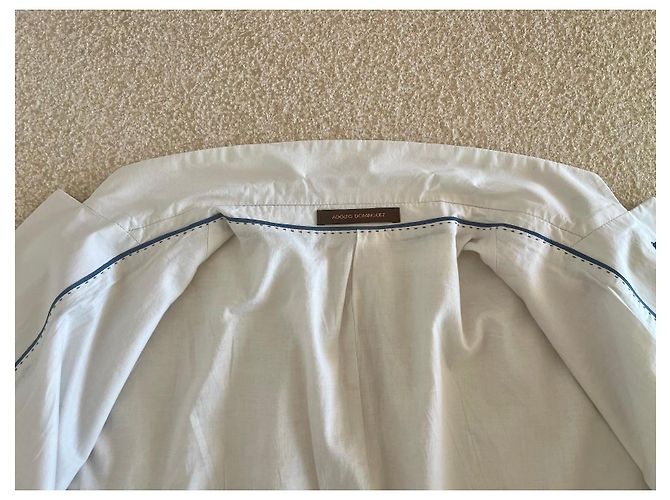Giacca Adolfo Dominguez Beige in Cotone e Lyocell Grigio - vista 8