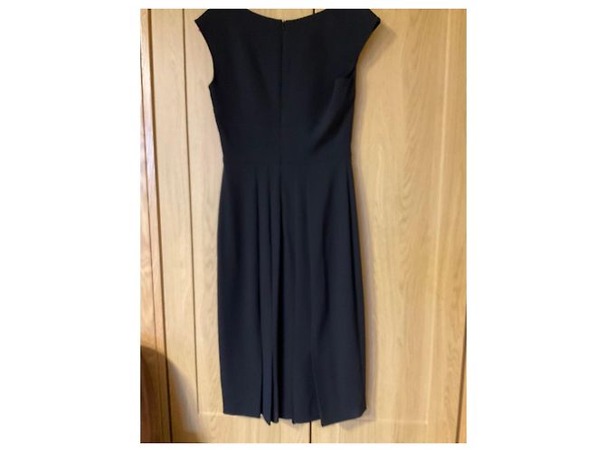 Lk Bennett Vestido vainica L.K. Bennett negro de manga corta y escote cuadrado - vista 5