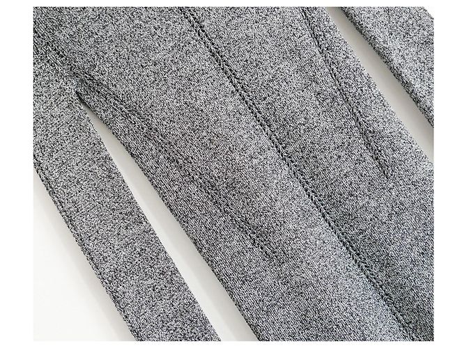 Christopher Kane Skinny Strickpullover in Silber Lurex Grau - Ansicht 3