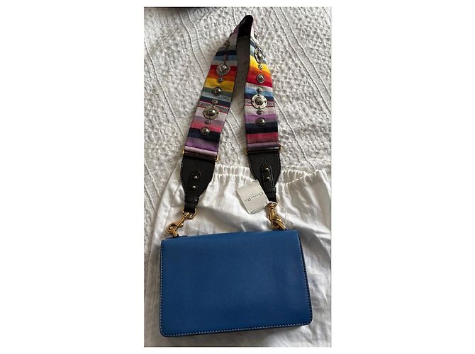 Borsa Christian Dior J'Adior in pelle Blu - vista 2