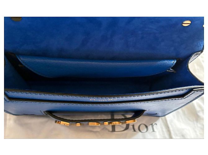 Borsa Christian Dior J'Adior in pelle Blu - vista 4