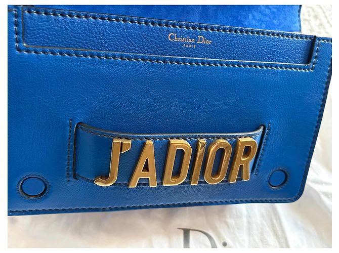 Borsa Christian Dior J'Adior in pelle Blu - vista 5