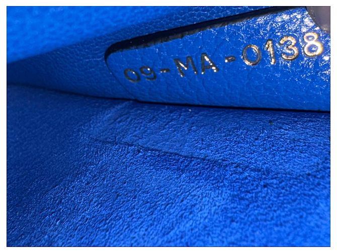 Borsa Christian Dior J'Adior in pelle Blu - vista 6