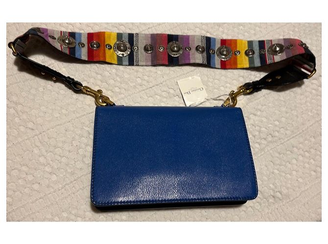 Borsa Christian Dior J'Adior in pelle Blu - vista 8