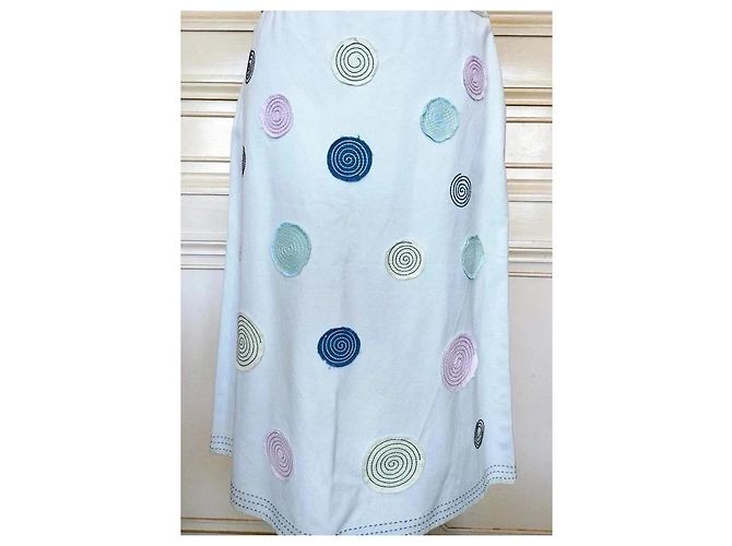 Autre Marque Boden Spirales Relief Sommerrock TS Blau Mehrfarben - Ansicht 8