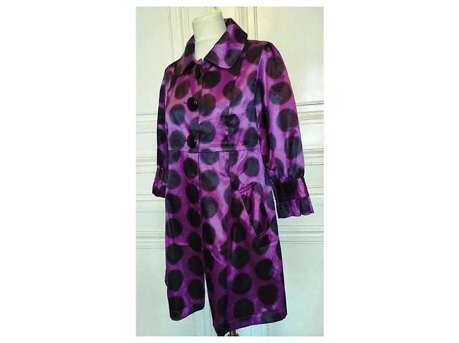 Stella Mc Cartney Stella Trench Light Hype Pastilles TM Negro Púrpura - vista 11