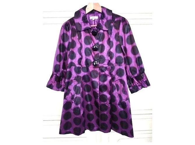Stella Mc Cartney Stella Trench Light Hype Pastilles TM Negro Púrpura - vista 12