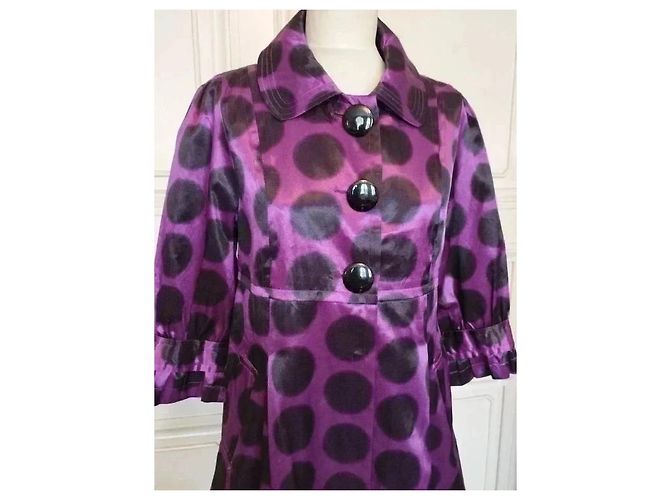 Stella Mc Cartney Stella Trench Light Hype Pastilles TM Negro Púrpura - vista 14