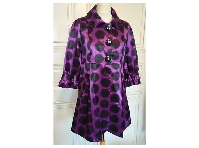 Stella Mc Cartney Stella Trench Light Hype Pastilles TM Negro Púrpura - vista 20