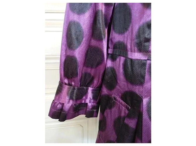 Stella Mc Cartney Stella Trench Light Hype Pastilles TM Negro Púrpura - vista 4