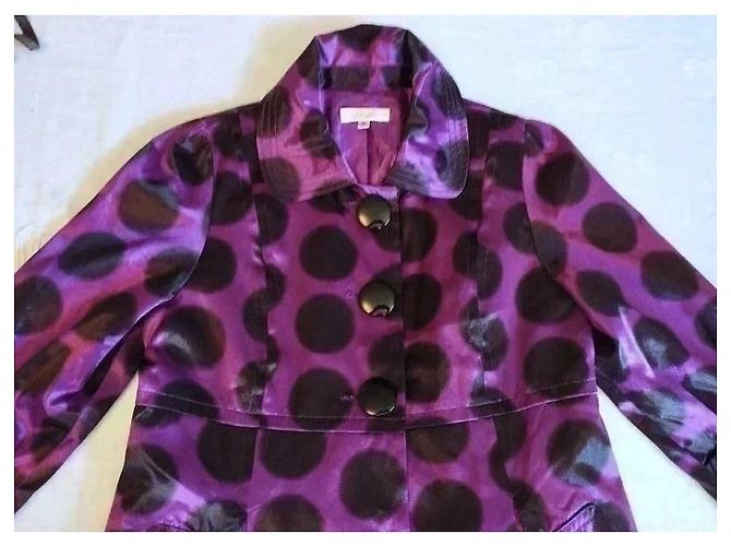 Stella Mc Cartney Stella Trench Light Hype Pastilles TM Negro Púrpura - vista 5