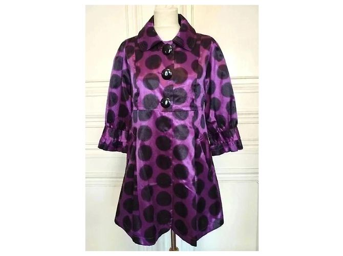 Stella Mc Cartney Stella Trench Light Hype Pastilles TM Negro Púrpura - vista 6