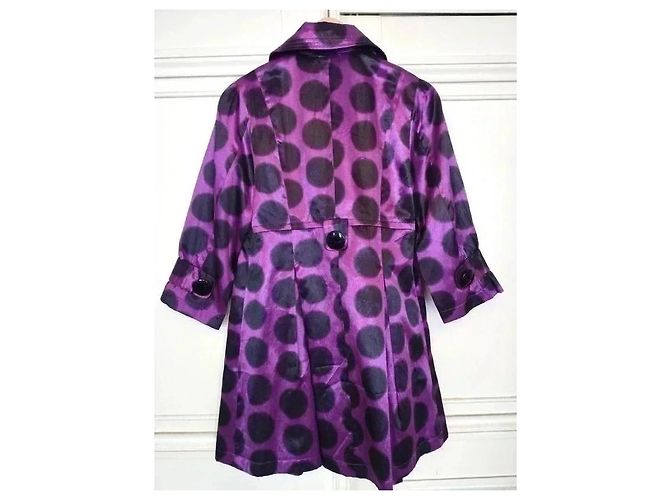 Stella Mc Cartney Stella Trench Light Hype Pastilles TM Negro Púrpura - vista 9