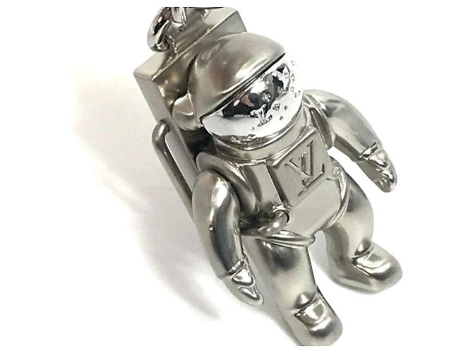 Portachiavi Louis Vuitton Astronauta in metallo Argento - vista 3