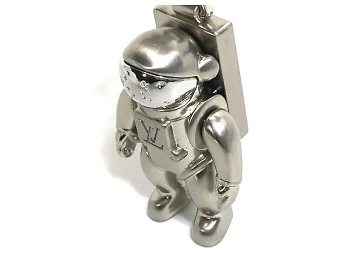 Portachiavi Louis Vuitton Astronauta in metallo Argento - vista 4