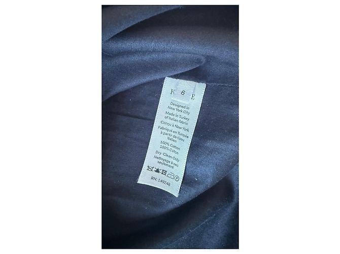 Vestido mini de algodón negro KHAITE con escote cuadrado - vista 3