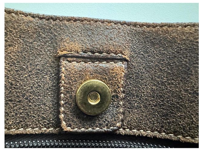 Prada Tasche aus bedrucktem Nylon Braun - Ansicht 14