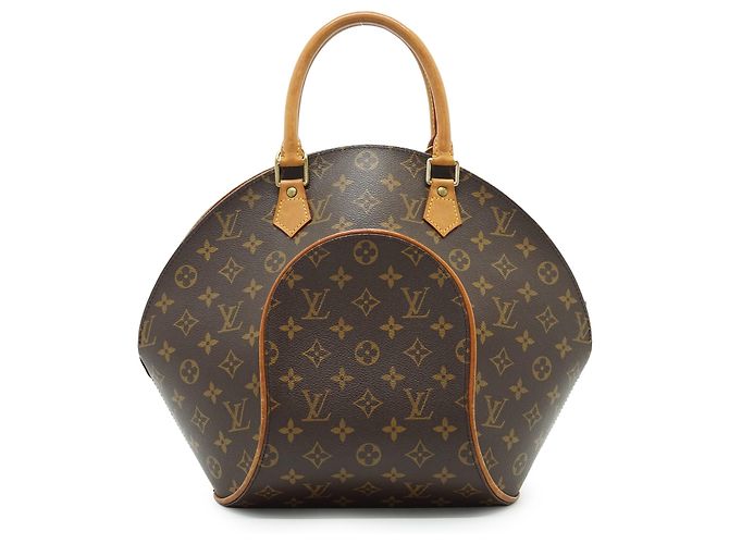 Louis Vuitton Vintage Monogram Canvas Ellipse MM Handtasche Satchel Bag Braun - Ansicht 2