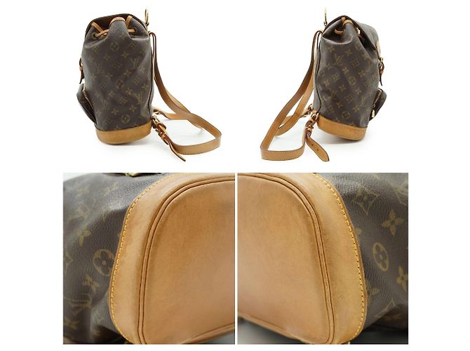 Louis Vuitton Vintage Monogram Canvas Montsouris MM Rucksack Braun - Ansicht 4