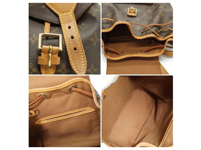 Louis Vuitton Vintage Monogram Canvas Montsouris MM Rucksack Braun - Ansicht 5
