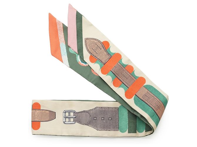 Hermès Hermes Multicolor Inventaire Poetique de Brides A Bloc Silk Twilly 86 Mehrfarben - Ansicht 2