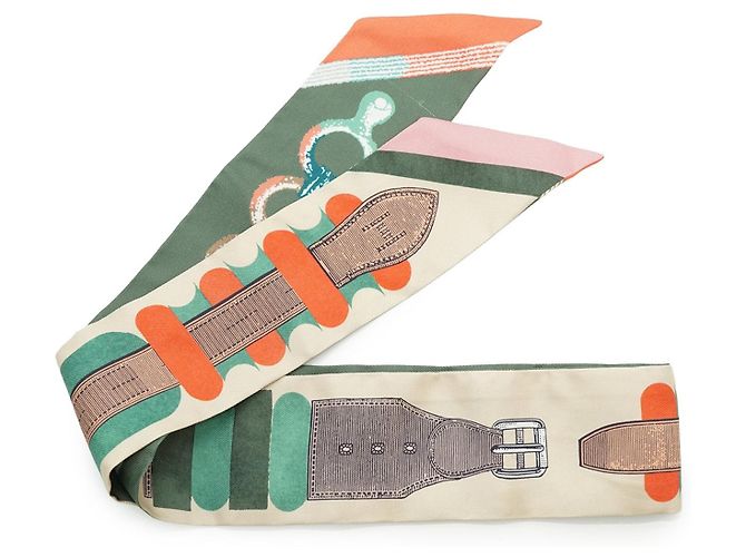 Hermès Hermes Multicolor Inventaire Poetique de Brides A Bloc Silk Twilly 86 Mehrfarben - Ansicht 3