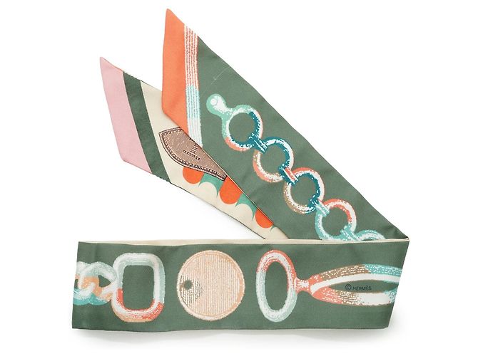 Hermès Hermes Multicolor Inventaire Poetique de Brides A Bloc Silk Twilly 86 Mehrfarben - Ansicht 4