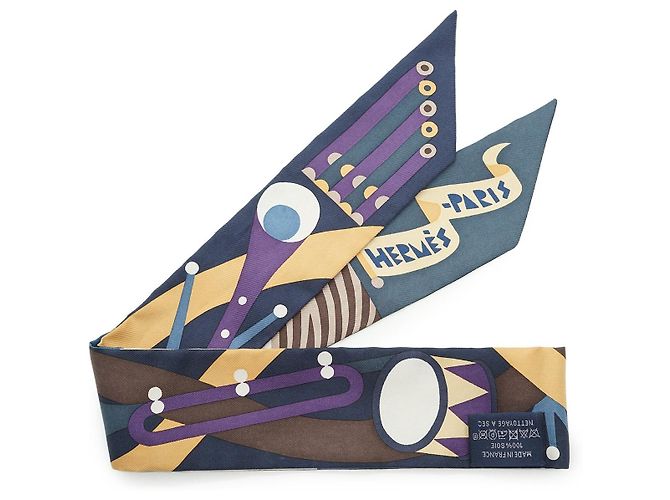 Hermès Hermes Multicolor Parade En Fanfare Seidentwilly Schal 86 Mehrfarben - Ansicht 4