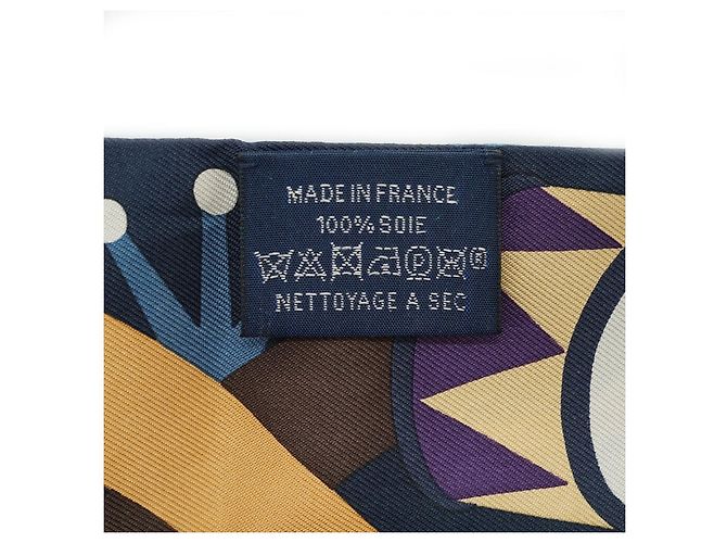 Hermès Hermes Multicolor Parade En Fanfare Seidentwilly Schal 86 Mehrfarben - Ansicht 5
