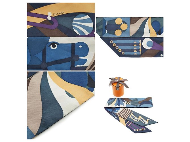 Hermès Hermes Multicolor Parade En Fanfare Seidentwilly Schal 86 Mehrfarben - Ansicht 6