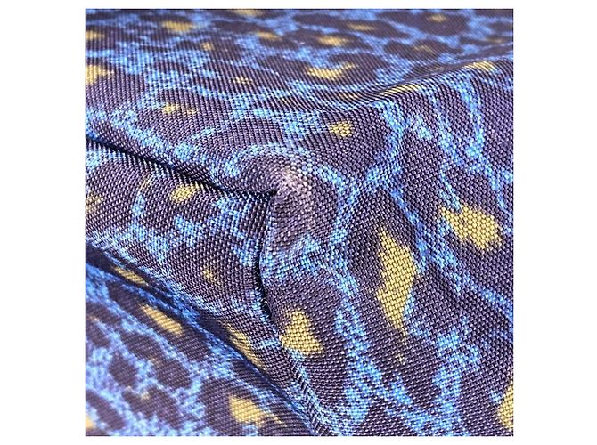Autre Marque Borsa Tote Herve Chapelier in nylon leopardato Blu - vista 11