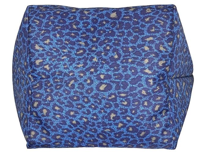 Autre Marque Borsa Tote Herve Chapelier in nylon leopardato Blu - vista 5