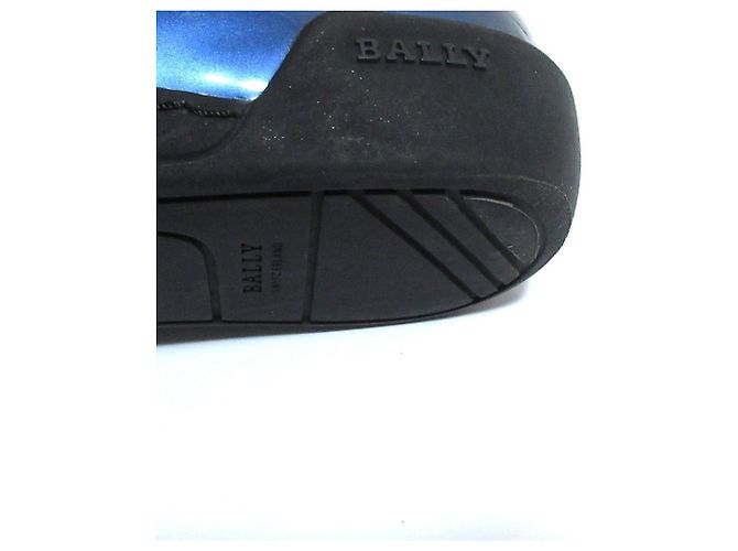 Bally EROY High Cut Sneaker aus Lackleder Blau - Ansicht 11
