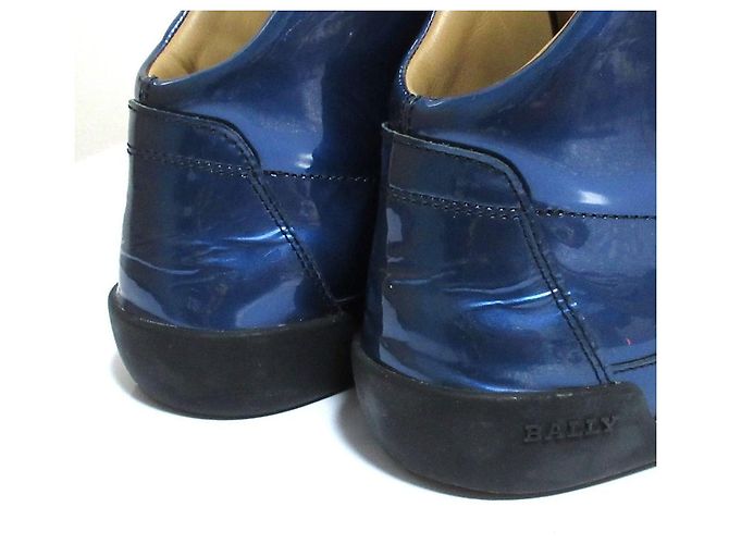 Bally EROY High Cut Sneaker aus Lackleder Blau - Ansicht 15