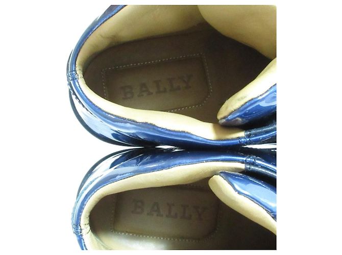 Bally EROY High Cut Sneaker aus Lackleder Blau - Ansicht 5
