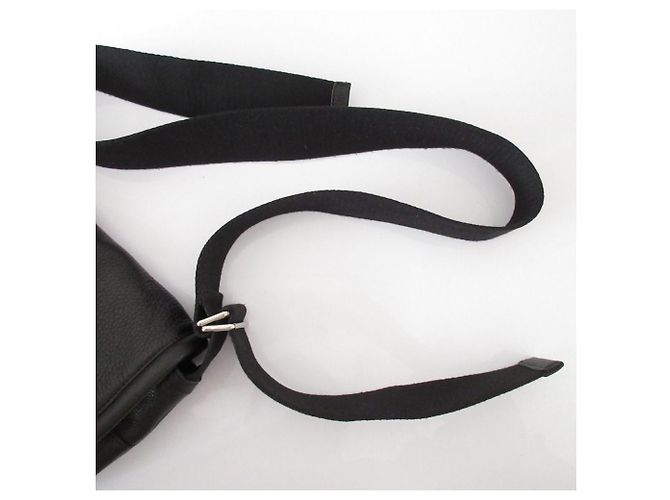 Autre Marque Bolso de hombro de cuero PAPILLONNER Negro - vista 14