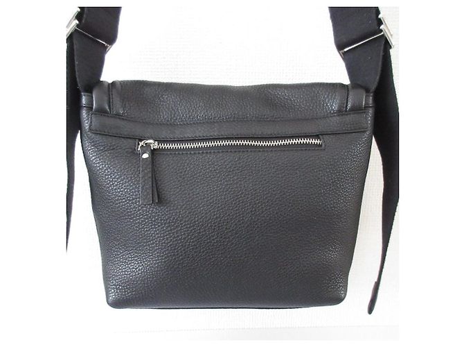 Autre Marque Bolso de hombro de cuero PAPILLONNER Negro - vista 3