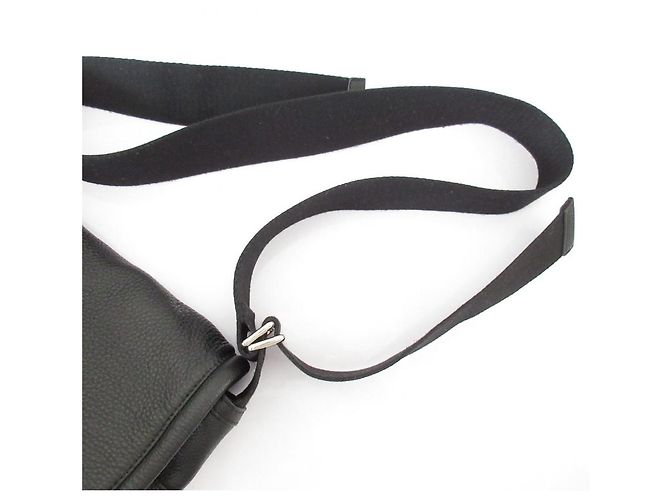 Autre Marque Bolso de hombro de cuero PAPILLONNER Negro - vista 7