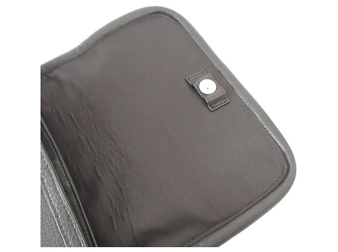 Autre Marque Bolso de hombro de cuero PAPILLONNER Negro - vista 8