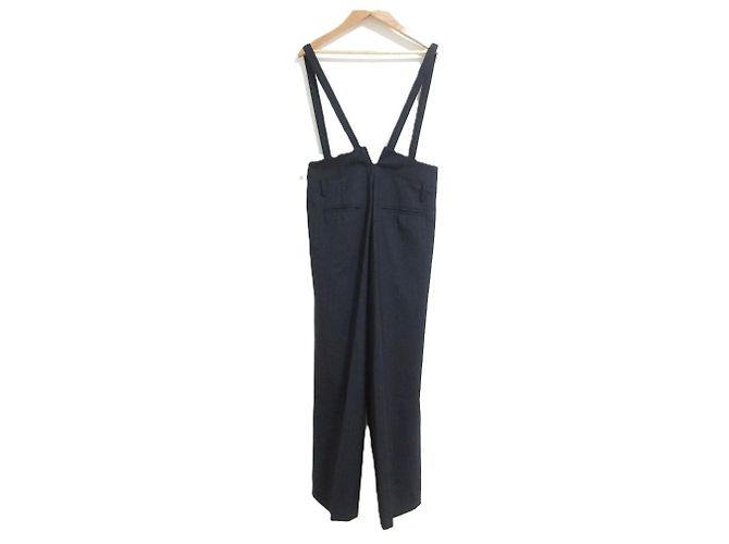 Autre Marque cygne Suspender Wide Trousers Blu Blu navy - vista 2