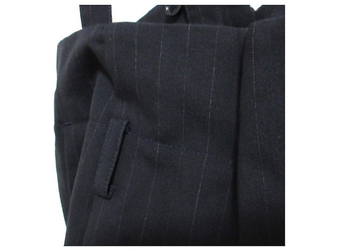 Autre Marque cygne Suspender Wide Trousers Blu Blu navy - vista 3