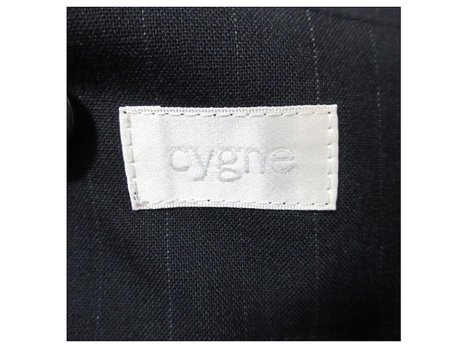 Autre Marque cygne Suspender Wide Trousers Blu Blu navy - vista 7