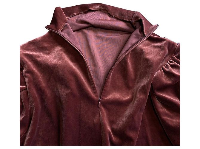 Autre Marque Haut Ameri Velour Marron - vue 3